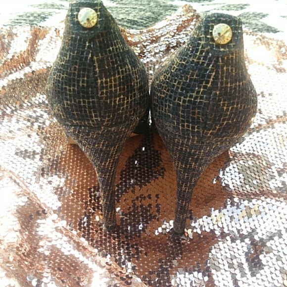 Michael Kors platform peep toe high heels - Picture 3 of 8